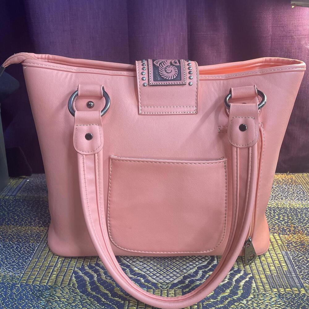 Montana West Pink Shoulder Bag with Studded Design - Picture 2 of 9